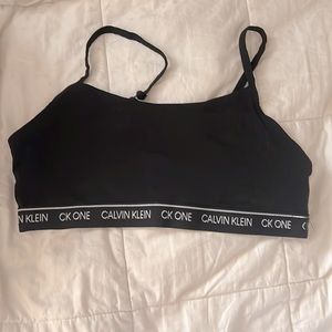 Black Calvin Klein Bra